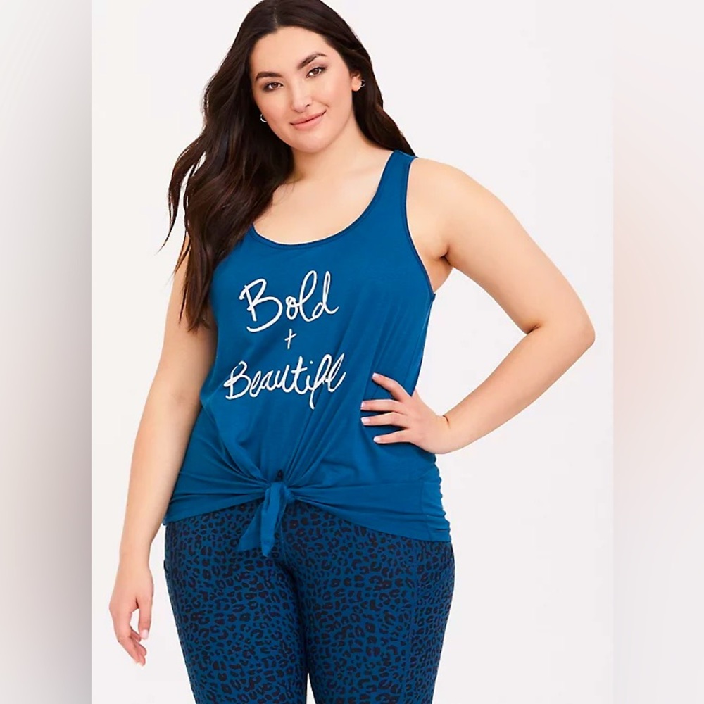 Torrid Bold & Beautiful Tie-Front Tank Top | 3